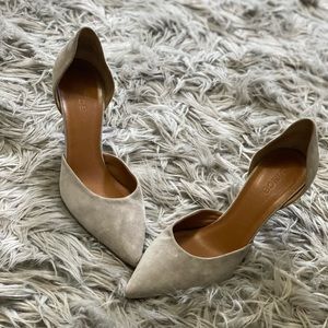 Vince suede kitten heel pumps